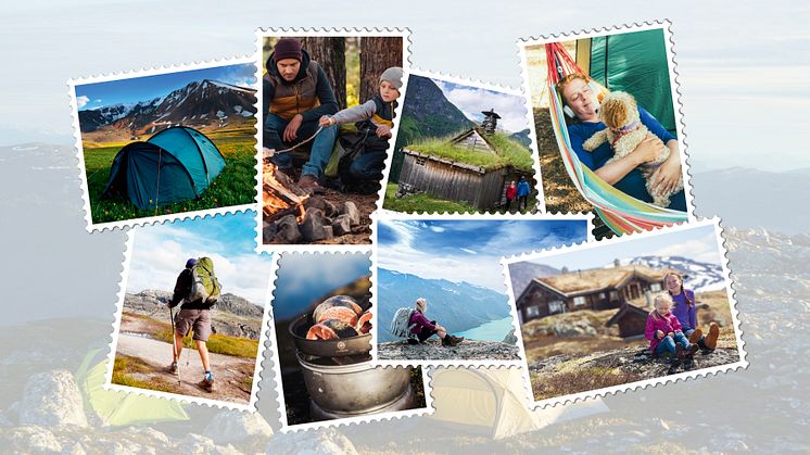 PÅ FRIMERKENE: Nå kan dine turbilder komme på frimerkene. Posten Bring gjennomfører en fotokonkurranse i samarbeid med Norsk Friluftsliv der fire vinnere vil få sitt bilde på frimerkene i 2025. Foto: Posten Bring