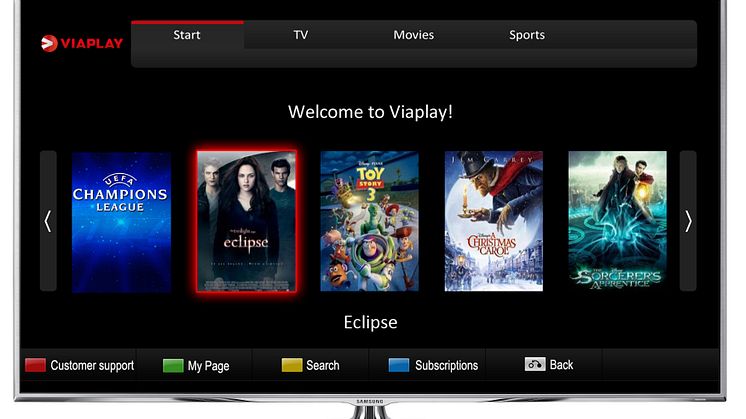 Viaplay i Samsungs smarta tv-apparater