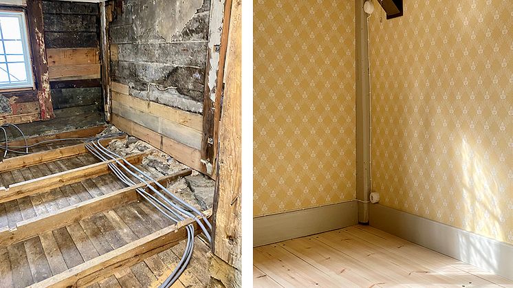 1700-talshus räddat – se bilderna inifrån