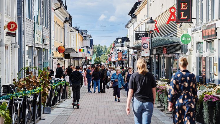 Kommunstyrelsen ger fortsatt stöd till projekt för att utveckla den lokala handeln i Piteå.      Foto: Maria Fäldt