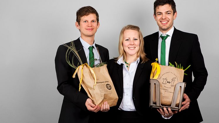 Ekonomiskt hållbar affärsidé för utvinning av biogas prisades i Venture Cup Väst