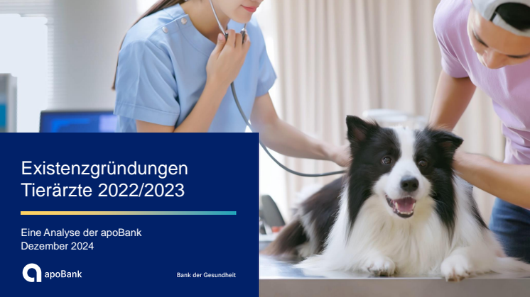 Grafiken zu apoBank-Analyse: Existenzgründungen Tierärzte 2022/2023