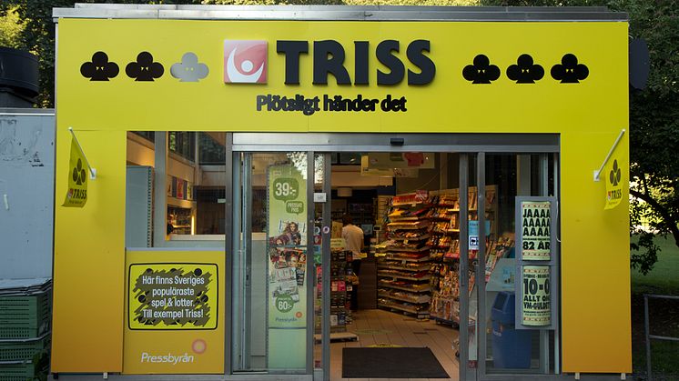 Plötsligt händer det! Pressbyrån blir en Trissbutik. 