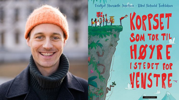Som barn spilte Fridtjof Stensæth Josefsen skarptromme i Uranienborg skolekorps. Nå har han skrevet en barnebok om et skolekorps som går seg vill. Foto: Maria Kleppe Vihovde