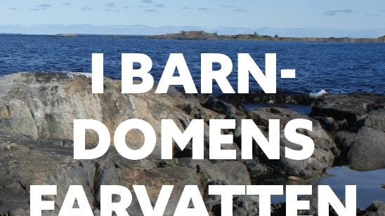 Ny bok av Tony Larsson: "I barndomens farvatten"