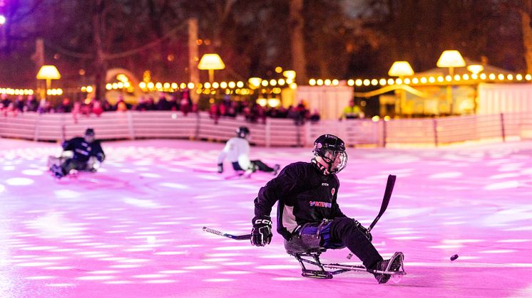 Paraishockey med Fifh i Folkets Park