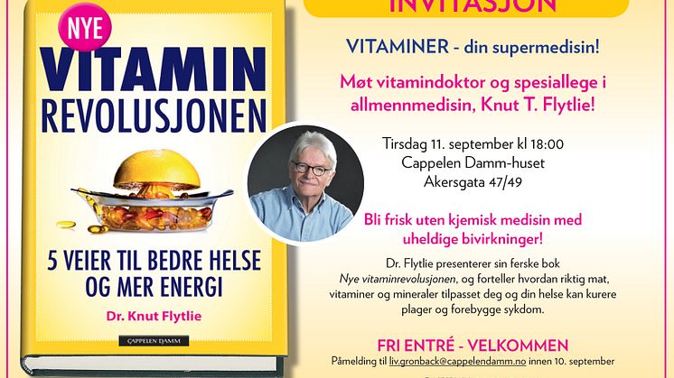 Velkommen til lansering - Nye vitaminrevolusjonen
