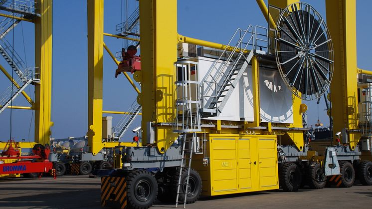 News of our project to electrify RTG cranes at Jebel Ali port in Dubai 