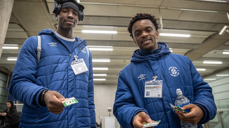 Thameslink partners, Luton Town Football Club, were also involved in the activity with Academy players speaking to travellers as they passed through St Pancras International