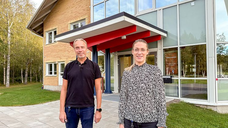 Jörgen Andersson-Strand VD och Maria Åhlund, Planeringschef Elnät.