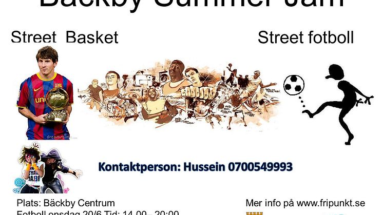 Affisch Bäckby Summer Jam