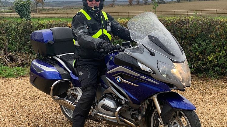 Former police officer who has dedicated 40 years to road safety awarded an MBE for services to motorcycle road safety 