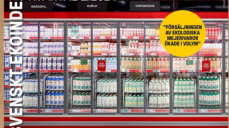 Ekomjölk och grönsaker ökar i volym - samtidigt som ekoäggen backar