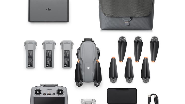 DJI Air 3S Fly More Combo(DJI RC 2)_from above_battery detached.jpeg