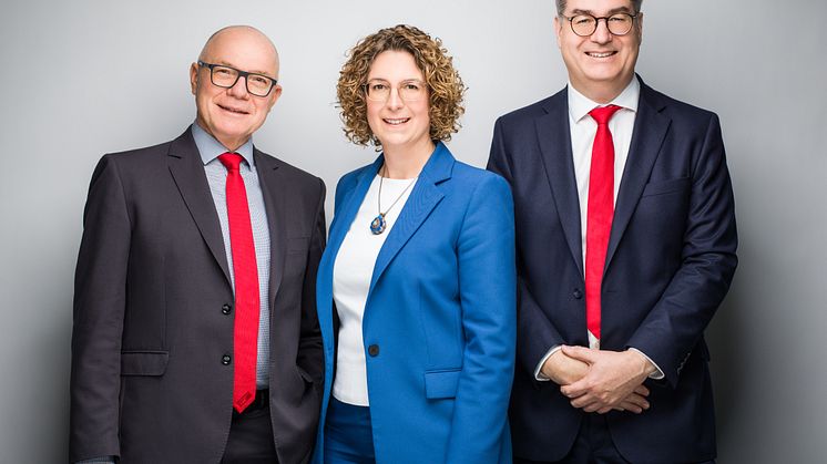 Vorstandsteam der LBS NordOst AG: Helmut Ibsch (Vorstandsvorsitzender), Sabine König und Jens Riemer (v.l.n.r)