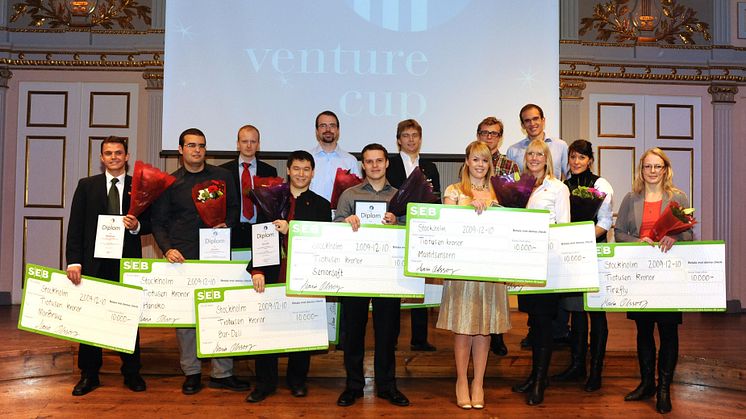 De tio bästa affärsidéerna i Venture Cup Öst prisade! 