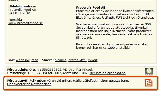 Nu syns Newsdesks kunder med sina nyheter även på Hitta.se