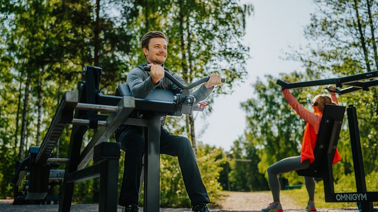 Nytt utegym invigs