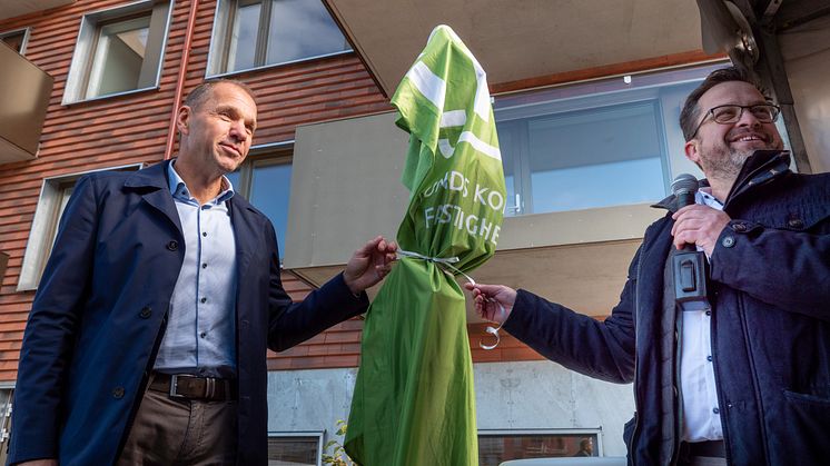 Invigning av VD och styrelsens ordförande.
