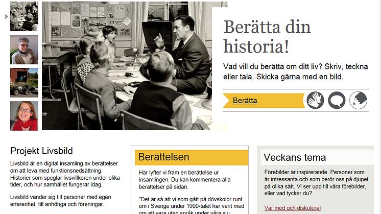 Välkommen till starten av www.livsbild.se  - kulturministern inviger
