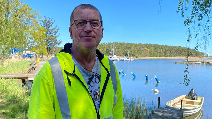 Pelle Hallström är sjölivsansvarig på Kalmar kommun.