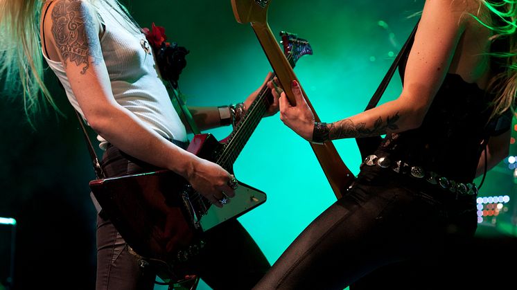 Pridebesökarna tog emot hårdrocken med öppen famn
