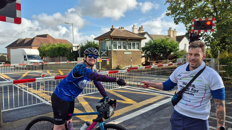 Pass the baton! Station relay race underway