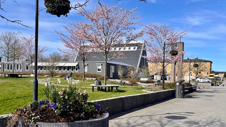 Länsmansgårdens kyrka i april 2024