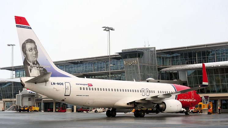 Norwegian åbner ny rute mellem Billund og London Gatwick og indsætter flere flyvninger til Alicante og Malaga