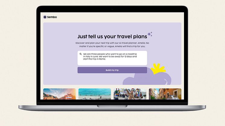 Sembos' new AI assistant is the first of its kind globally. It allows anyone to ask trip related questions and then book the suggested trip in a single booking feed - regardless of its complexity.
