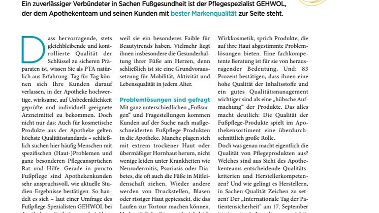Füße lieben Qualität
