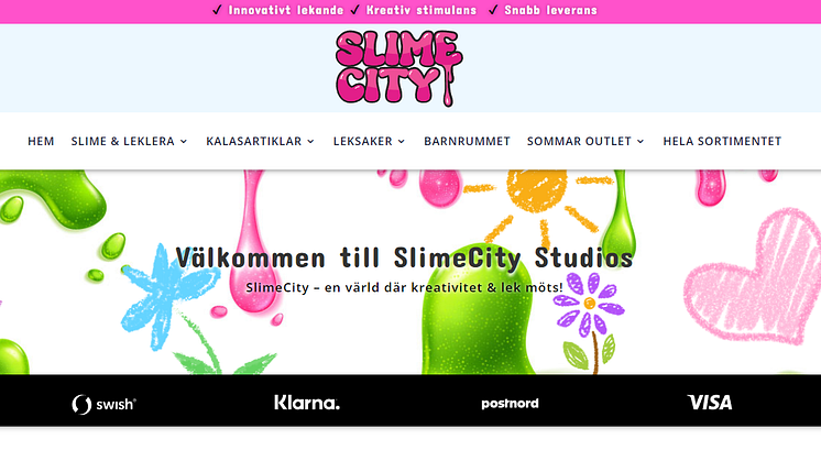 Slime City lanserar ny e-handel för slimeleksaker för barn