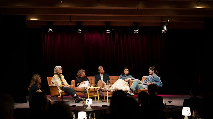 Panelsamtal från Sara kulturhus i samband med Ung Svensk Form, fotograf Jonas Westling