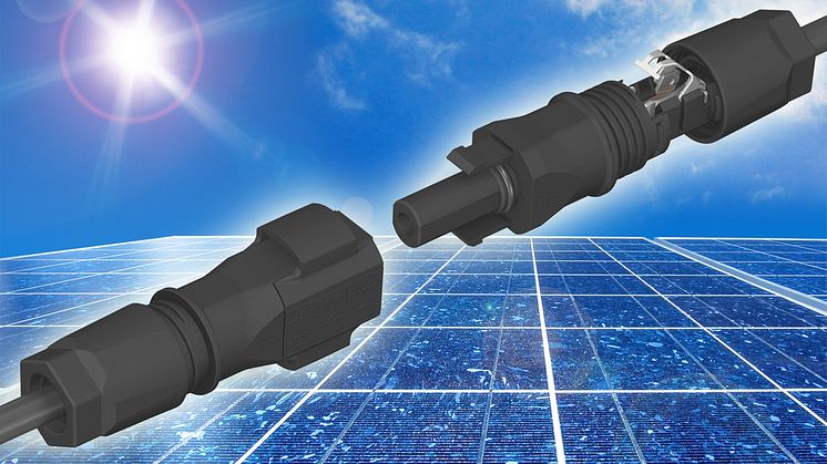 Snabbkopplade kontakter för installation av solceller