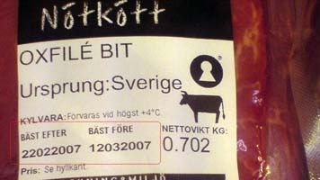 Mörare kött med "bäst-efter-datum"