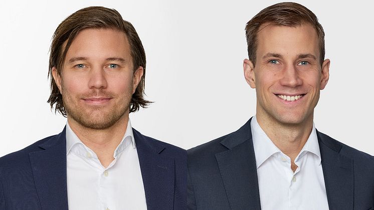 Jonathan Eriksson (on the left) and Nicklas Vedin join the Cavotec Group Management.