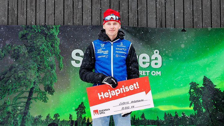 Ludvig Anderberg tilldelades Svenska Spels Hejapriset