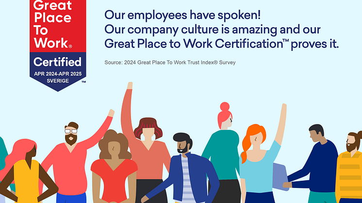 Canon får utmärkelse som ett great place to work - certifierad mellan april 2024 – april 2025