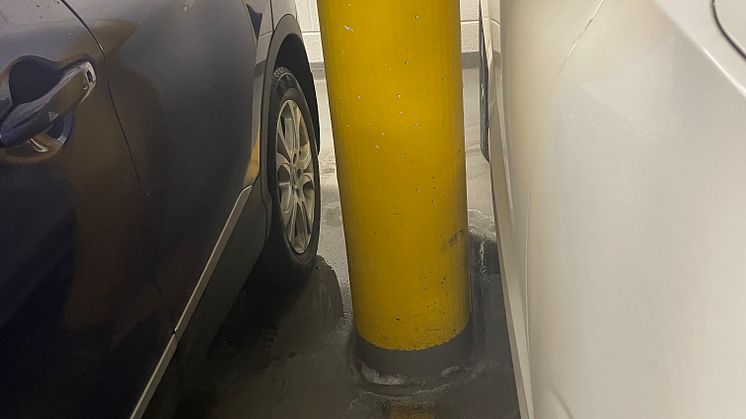Stolpe i garasje