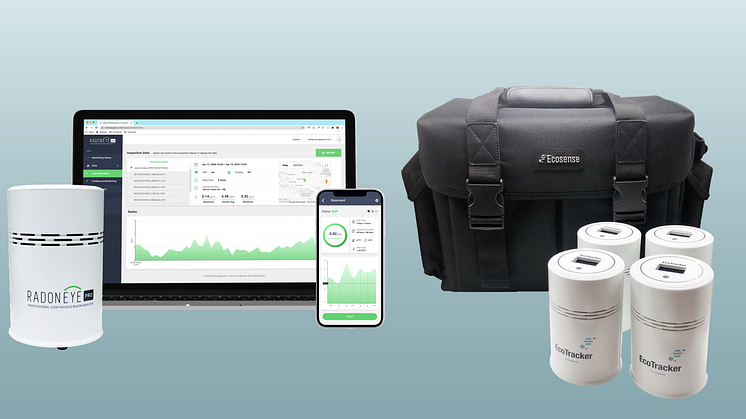 Eurofins lanserar nu två nya professionella radoninstrument, RadonEye Pro och EcoTracker, i samarbete med den globala leverantören av elektroniska mätinstrument, Ecosense. 