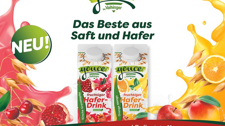 Youce by Vaihinger: Der fruchtige Haferdrink – jetzt verfügbar!