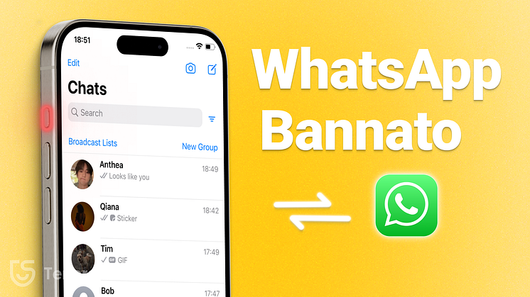  bannato da WhatsApp