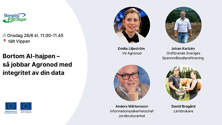 Agronod, seminarium på Borgeby fältdagar