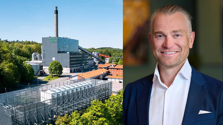 Mölndal Energi och Jesper Jacquet, VD på Mysafety Försäkringar. 