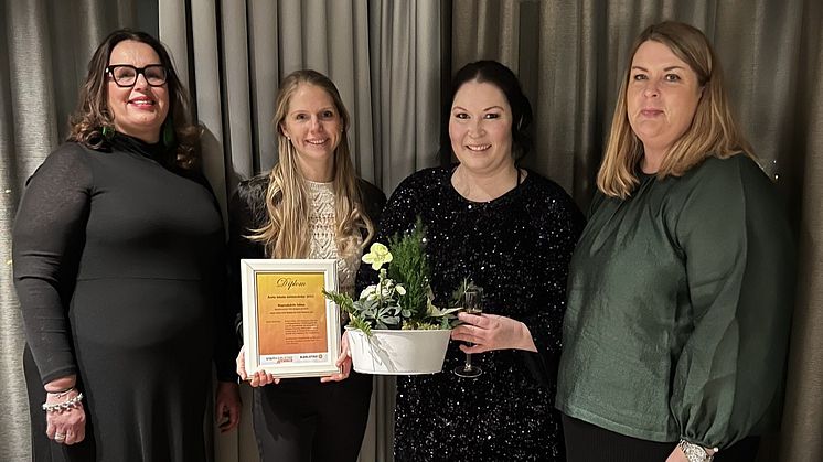 Hanna Åkerstedt, Visit Karlstad Member, Kristin Guttke, Sofia Vähäsalo och Anna-Maria Jäger, Karlstads kommun. Foto: Karlstad KCCC.