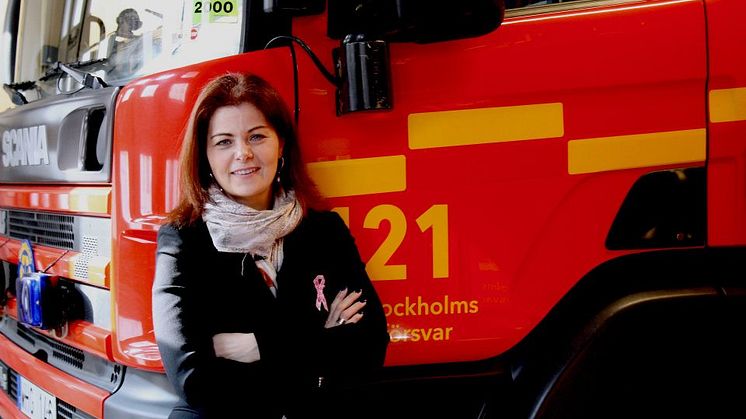 Theréz Randquist (M):  Storstockholms Brandförsvar på Ung08 lär unga om brandskydd och livräddning 