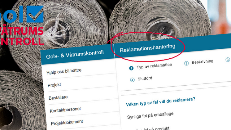 Enkel hantering och snabba svar från leverantören. Två avgörande fördelar när golvföretaget reklamerar skadat material i appen Golv- & Våtrumskontroll.