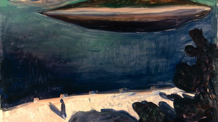 Edvard Munch, View from Nordstrand, 1900-1901. Oil on canvas. Photo: Kunsthalle Mannheim / Cem Yücetas