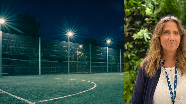 Ängelholmshem och Ängelholms FF arrangerar nattfotboll under sommarlovet, ett initiativ från Susanne Nordin på Ängelholmshem.