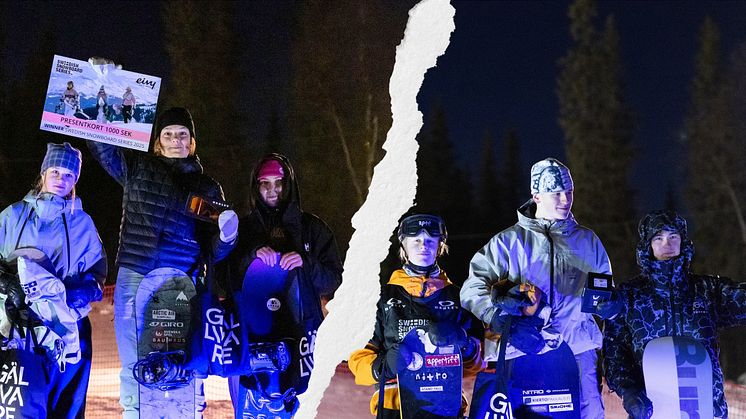 Dam- och herrpallen i FIS Elit-klassen. Foto: Magnus Emlén.